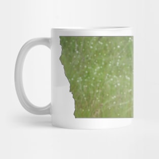 Green Iowa Outline Mug